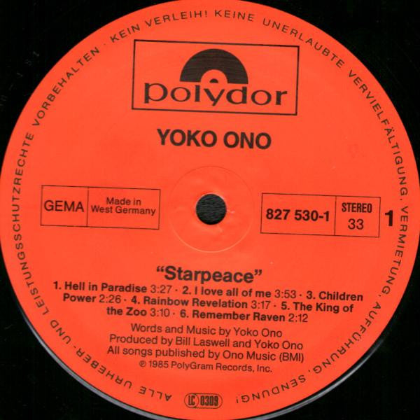 Yoko Ono - Starpeace