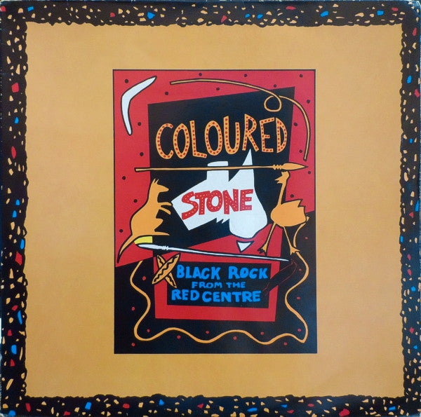 Coloured Stone - Black Rock From The Red Centre