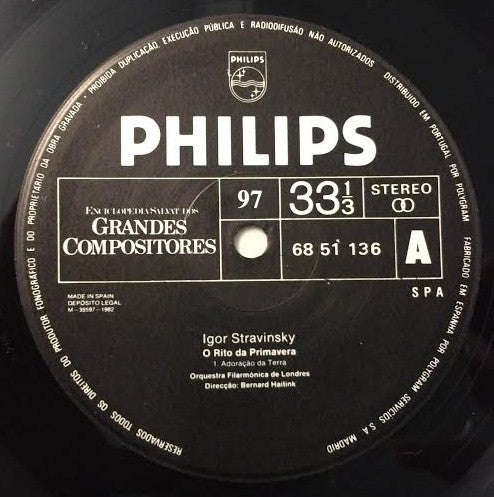 Igor Stravinsky - London Philharmonic Orchestra, Bernard Haitink - O Rito Da Primavera