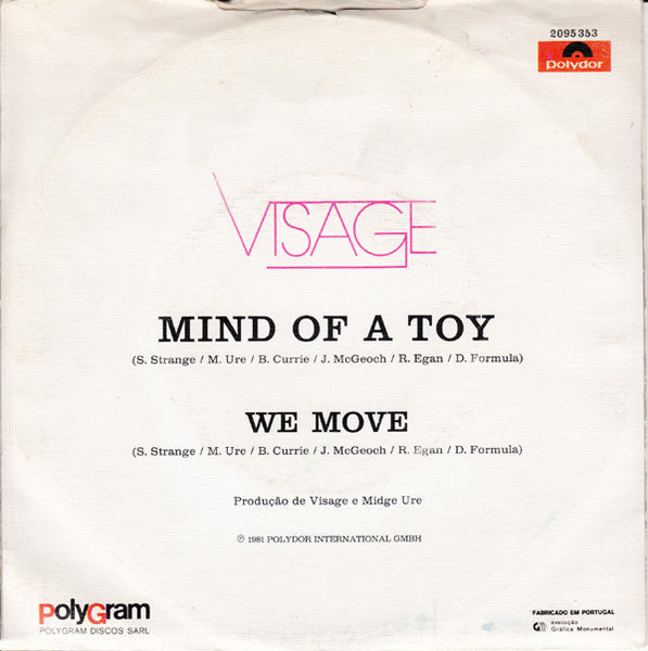 Visage - Mind Of A Toy
