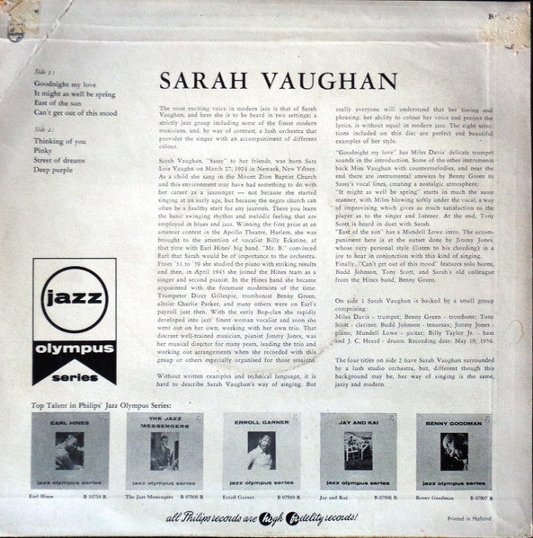 Sarah Vaughan - Sarah Vaughan