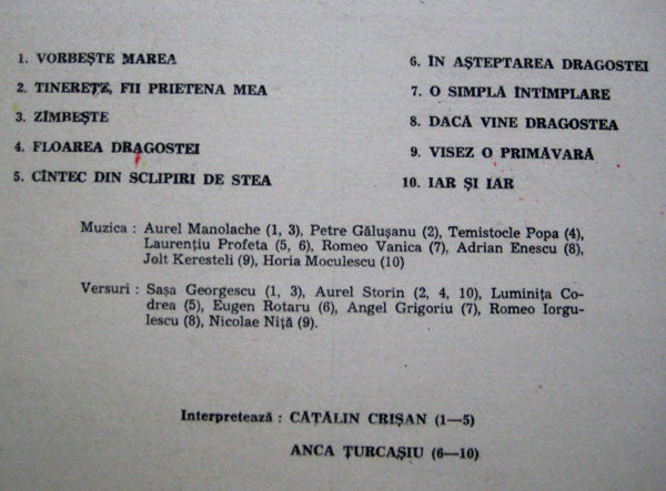 Cătălin Crișan / Anca Țurcașiu - Vorbește Marea