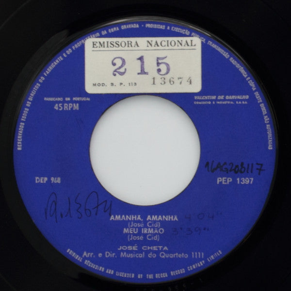 José Cheta - Amanhã, Amanhã
