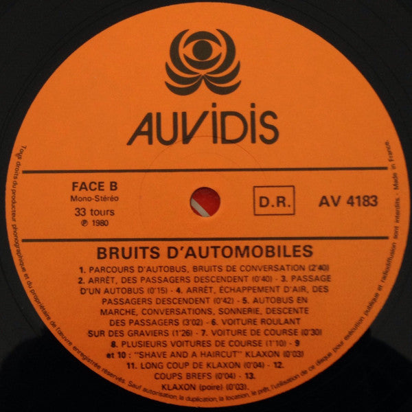 No Artist - Bruits D'Automobile