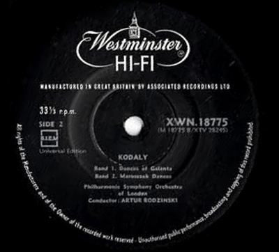 Zoltán Kodály, Philharmonic Symphony Of London, Artur Rodzinski - Hary Janos Suite / Dances Of Galanta / Marossezek Dances