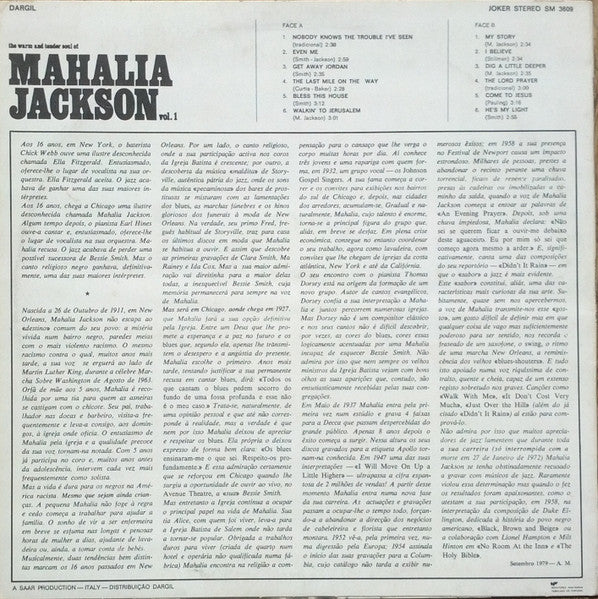 Mahalia Jackson - The Warm And Tender Soul Of Mahalia Jackson - Vol. 1