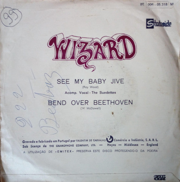 Wizzard (2) - See My Baby Jive / Bend Over Beethoven