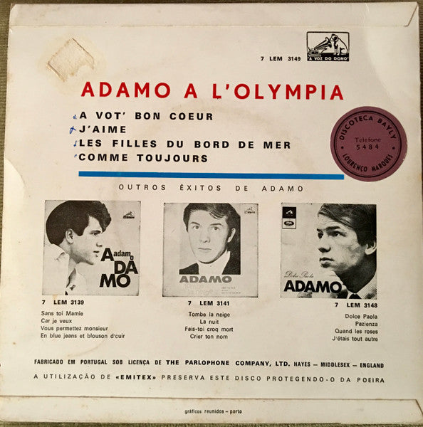 Adamo - À L'Olympia