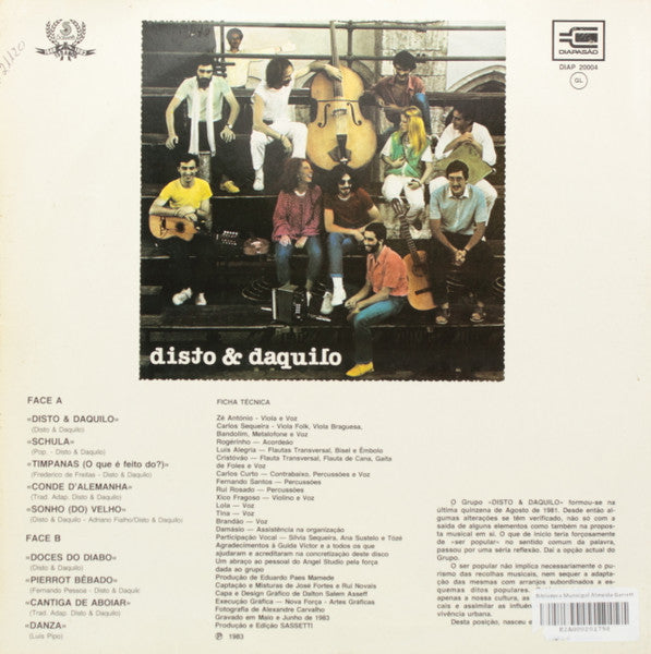 Disto & Daquilo - Disto & Daquilo