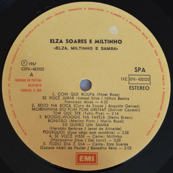 Elza Soares E Miltinho - Elza, Miltinho E Samba