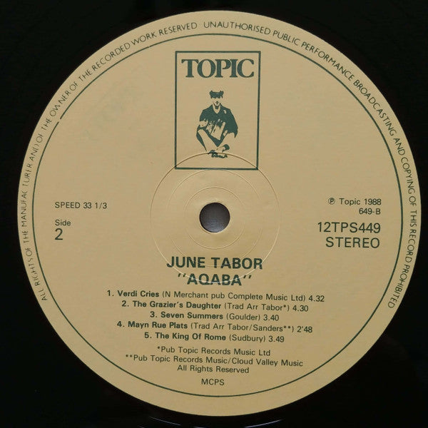 June Tabor - Aqaba