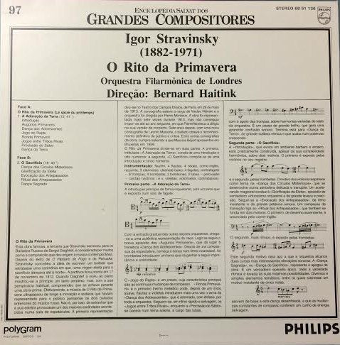 Igor Stravinsky - London Philharmonic Orchestra, Bernard Haitink - O Rito Da Primavera
