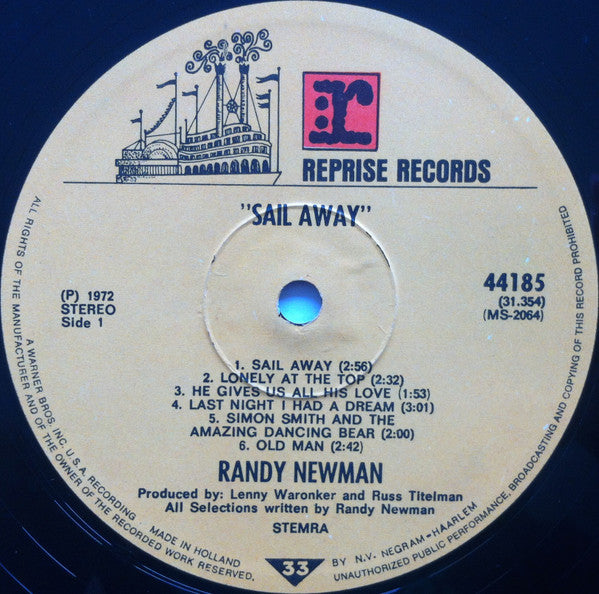 Randy Newman - Sail Away