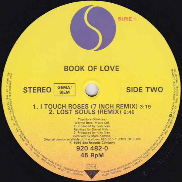 Book Of Love - I Touch Roses