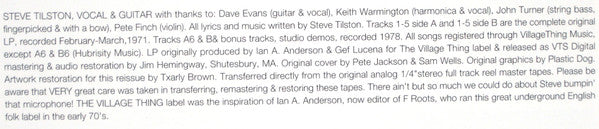 Steve Tilston - An Acoustic Confusion