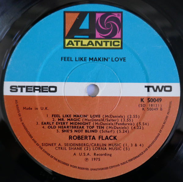 Roberta Flack - Feel Like Makin' Love