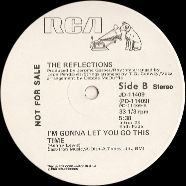 The Reflections - Boogie City / I'm Gonna Let You Go This Time