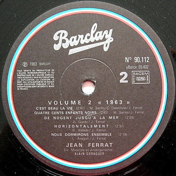 Jean Ferrat - 2 - Nuit Et Brouillard - 1963