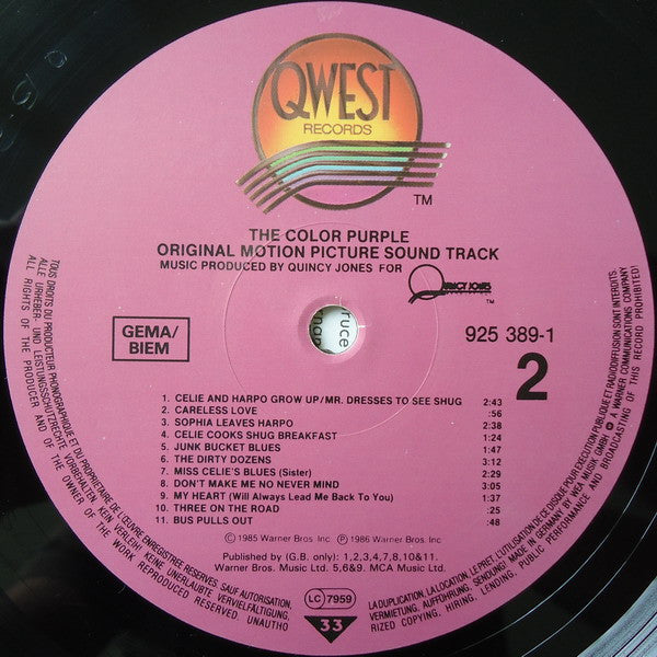Quincy Jones - The Color Purple (Original Motion Picture Sound Track)