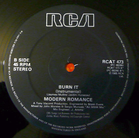 Modern Romance - Burn It