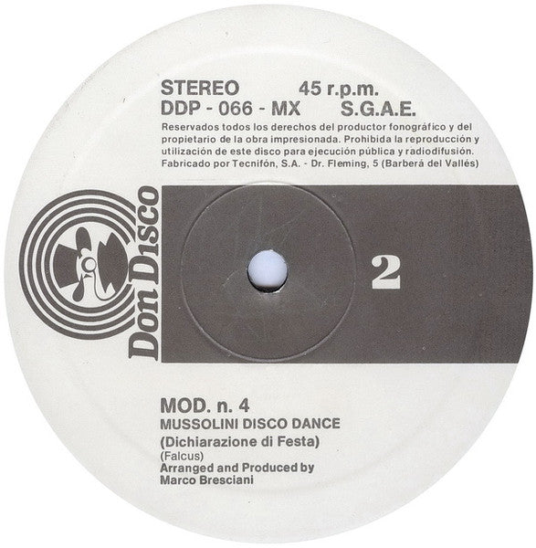 MOD N.4 - Mussolini Disco Dance