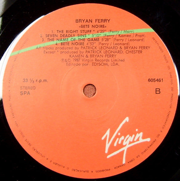 Bryan Ferry - Bête Noire