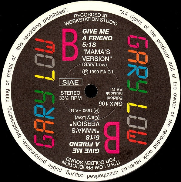 Gary Low - Give Me A Friend