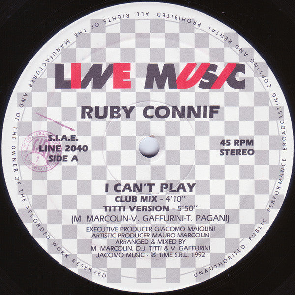 Ruby Connif - I Can't Play