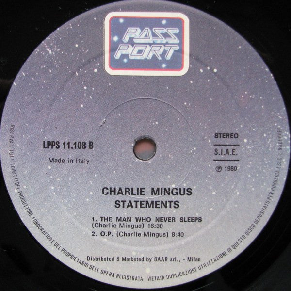 Charles Mingus - Statements