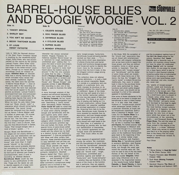Various - Barrel-House Blues And Boogie Woogie Vol. 2
