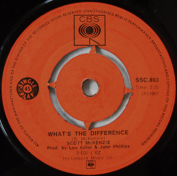 Scott McKenzie - San Francisco "Wear Some Flowers In Your Hair"