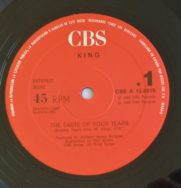 King - The Taste Of Your Tears