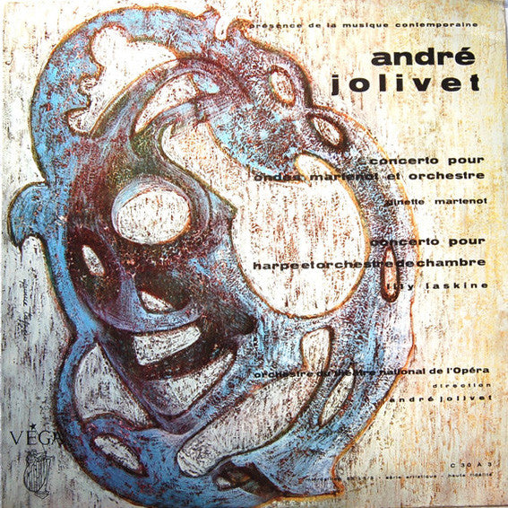 André Jolivet / Ginette Martenot - Lily Laskine, Orchestre National De L'Opéra De Paris - Concerto Pour Ondes Martenot Et Orchestre / Concerto Pour Harpe Et Orchestre De Chambre