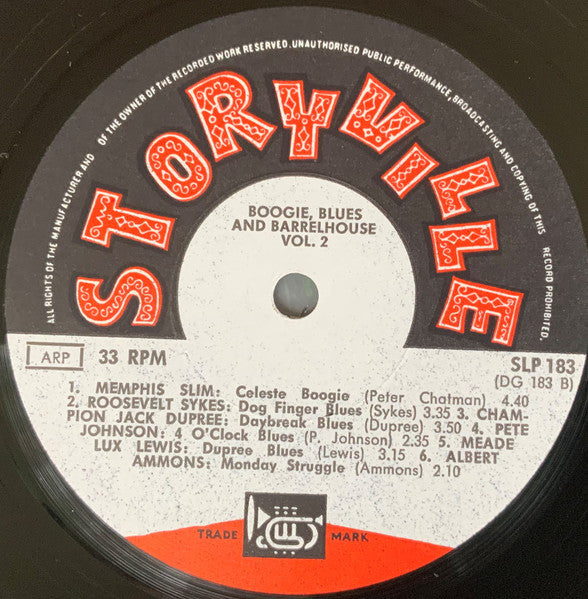 Various - Barrel-House Blues And Boogie Woogie Vol. 2