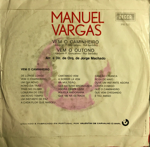 Manuel Vargas - Vem O Caminheiro