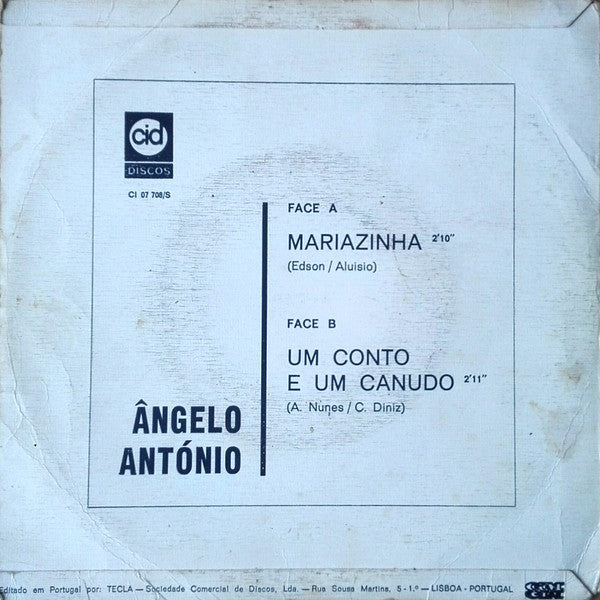 Ângelo Antônio E As Menininhas - Mariazinha / Um Conto E Um Canudo