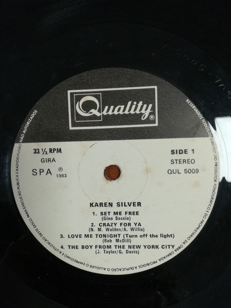 Karen Silver - Set Me Free