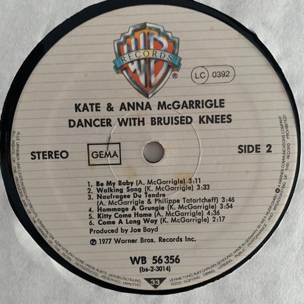 Kate & Anna McGarrigle - Dancer With Bruised Knees
