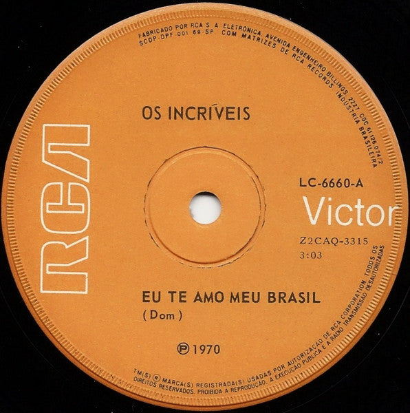 Os Incríveis - Eu Te Amo Meu Brasil