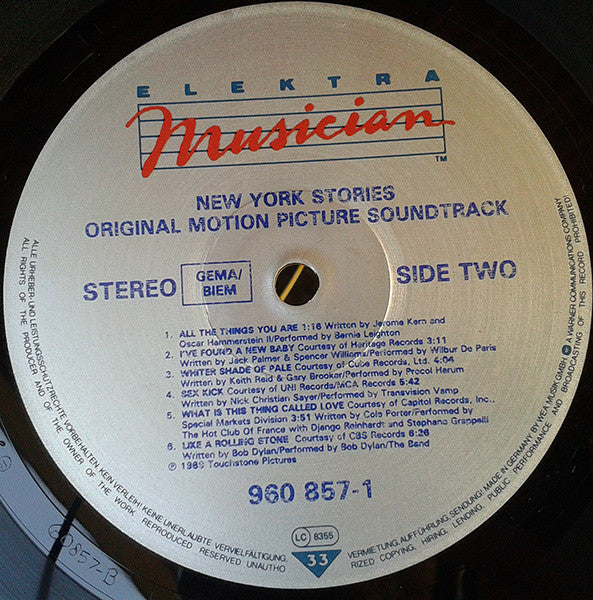 Various - New York Stories: Original Soundtrack