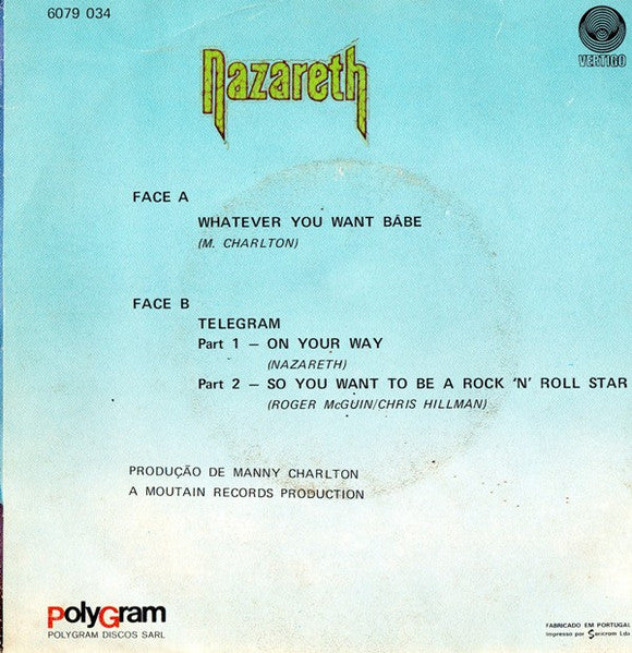 Nazareth (2) - Whatever You Want Babe