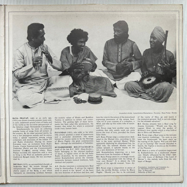 Various - Le Chant Mystique Des Bauls