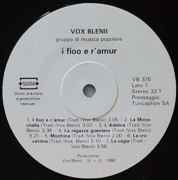 Vox Blenii - I Fioo E R'Amur