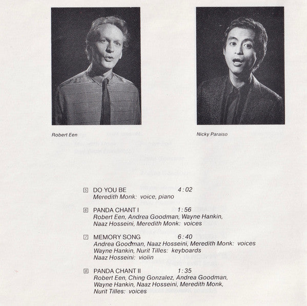 Meredith Monk - Do You Be