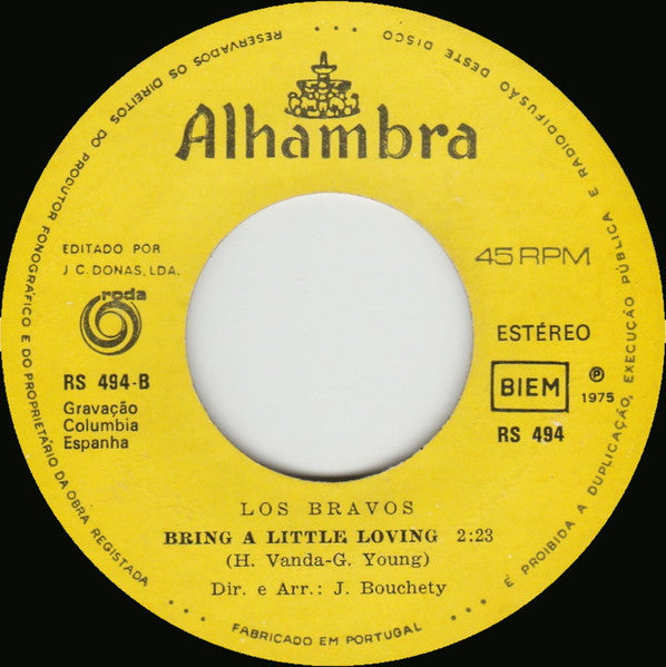 Los Bravos - Black Is Black / Bring A Little Loving