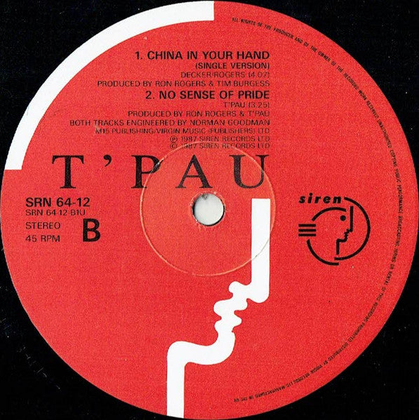 T'Pau - China In Your Hand