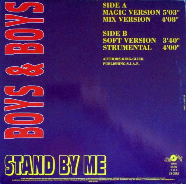 Boys & Boys - Stand By Me