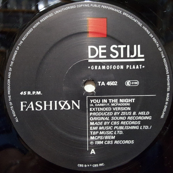 Fashion - You In The Night