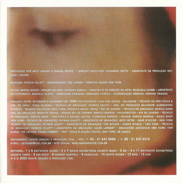 Marisa Monte - Memórias, Crônicas E Declarações De Amor