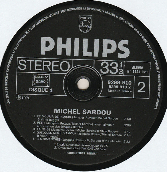 Michel Sardou - Michel Sardou (Album 2 Disques)
